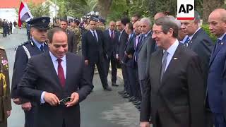Egyptian President El - Sissi Arrives In Cyprus
