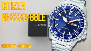 Unboxing - Citizen NH8389-88LE - Deutsch