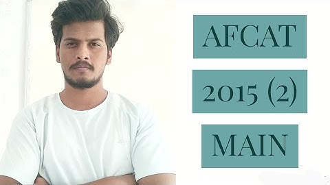 AFCAT 2015 (2) main | Solved paper | Maths |