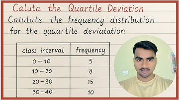 Quartile deviation|| Quartile deviation frequency distribution & it