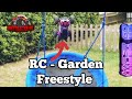 Rc freestyle  garden bash session with the mjx hyper go  voll kanne hoshis