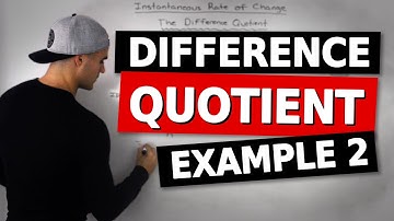 MHF4U (2.2) - instantaneous rate of change example 2 (difference quotient)