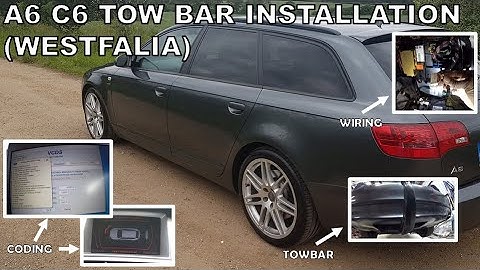 A6 C6 Tow bar installation including wiring and coding