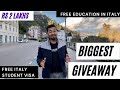 Study in Italy Giveaway - Free Italy Student Visas | EuroDreams | New Year Giveaway ||