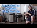 AmazonBasic vs iTouchless 13 Gal Trash Can