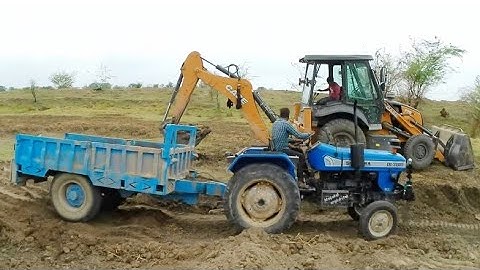 Mahindra Tractor 275 DI Soils Loading | New Case 770 Ex Tractor Full Loading |काली रेत को लोड करे।