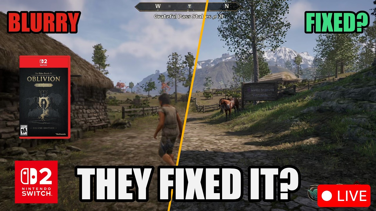 Switch 2 Oblivion Remastered - FIXED The Blur - Live Chat