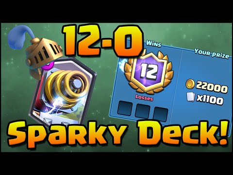12-0 Grand Challenge! Clash Royale - Best Sparky Deck And Strategy!