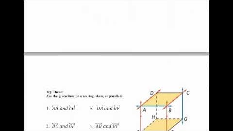 3 1 1 Intersecting and non intersecting lines