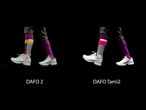 Brace movement | DAFO 2 and  DAFO Tami2 side-by-side comparison