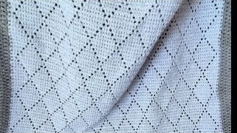 New Crochet Blanket Diamonds are Easier than you think. Row by row follow along tutorial