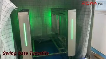 Fast Response Swing Gate Turnstile Anti Clipping Automatic Waterproof