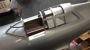 CARF P-47 sliding canopy with Firgelli linear actuators