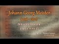 Johann georg meister mit vollem werk und abwechselnden schwachem manual opus 11 nr 5