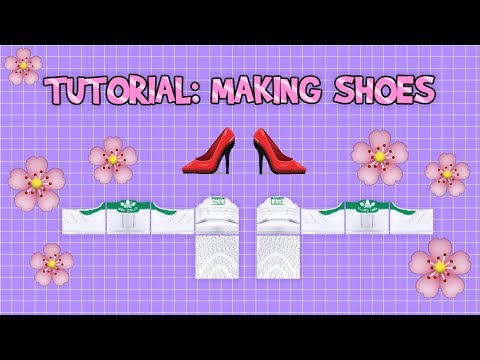 Roblox Clothing Tutorial Making Shoes Youtube - adidas shoes roblox