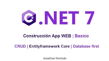 1. CRUD Con C#  .NET 7 Simple y Básico con EF Core
