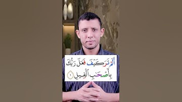 تعلم قراءة سورة الفيل والمد العارض للسكون