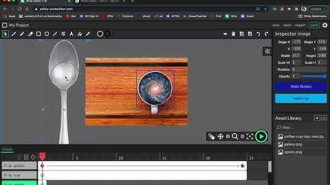 Create a Spinning Galaxy Animation Using Wick Editor and Pixlr E