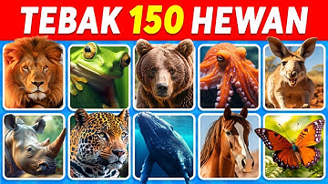 Tebak Nama 150 Hewan dalam 3 Detik 🦁🐼🐵 | MUDAH sampai MUSTAHIL