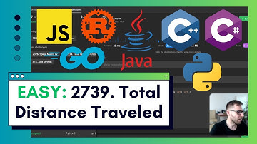 One Coding Problem 7 Languages: Ultimate Coding Challenge - LeetCode 2739 Total Distance Traveled