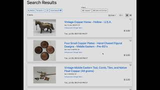 Save your favorite auction searches!