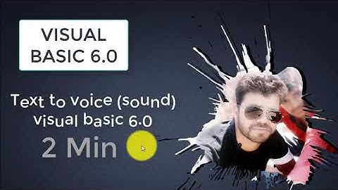 Visual basic sound (text to voice)😢
