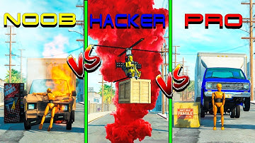 NOOB vs PRO vs HACKER crashes #8 - Beamng drive