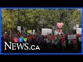 Rallying in support of public education