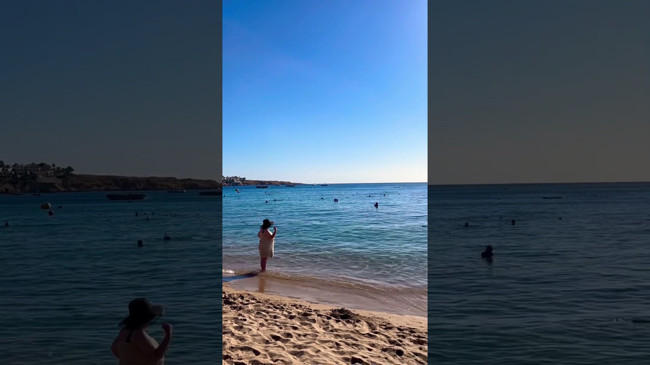 Beach view, Jaz Sharm Dreams hotel, Egypt, December 2024 