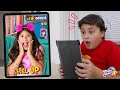 Maria Clara fica presa dentro do tablet e o JP tenta ajudar