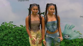 Anais And Mirabelle Lee Luck Global Premiere Screening Green Carpet Apple Original Film