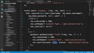 node jsUser Authentication with Passport