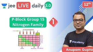 Jee Pblock Group 15 Nitrogen Family L1  Unacademy Jee  Iit Jee Chemistry  Anupam Gupta