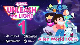 Steven Universe Unleash the Light - PS4 / XBOX / Switch / Steam - Alien World 100% Completion