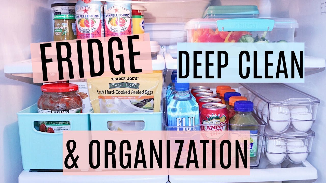 Fridge Deep Clean & Organization- DIY organizing: Homegoods, Walmart