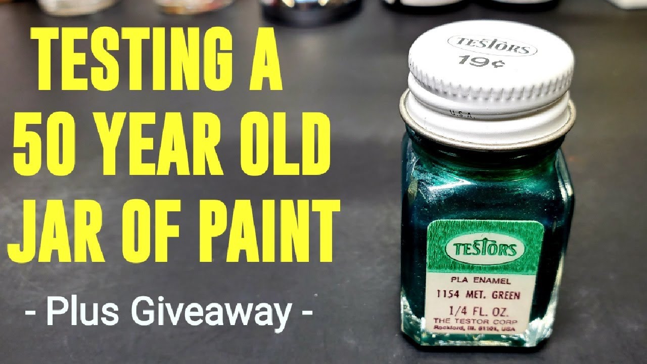 Testing A 50 Year Old Jar Of Paint - 1971 Testors - Plus Giveaway