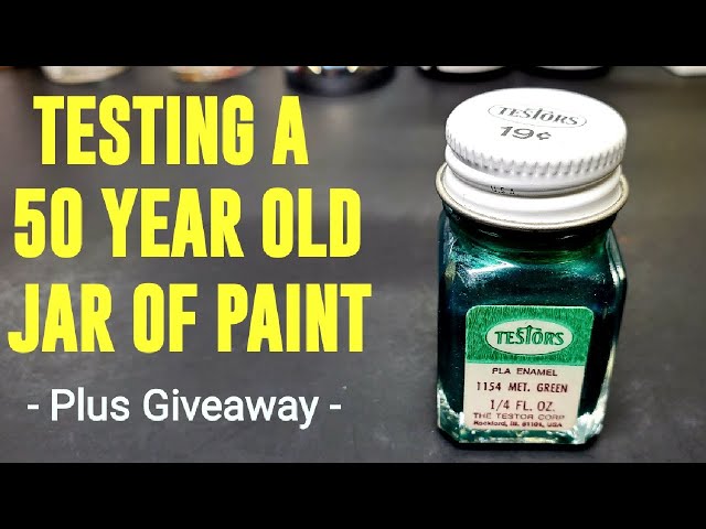 Testing A 50 Year Old Jar Of Paint - 1971 Testors - Plus Giveaway 