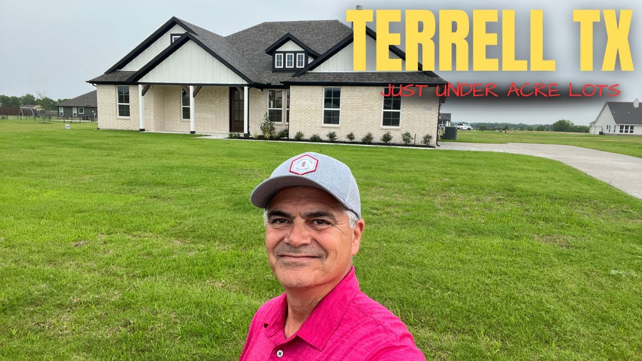 This Terrell TX Homes Has Just Under Acre Lots | Mid-$400's