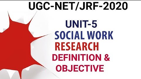 Unit-5 Research in Social work-Paper-2 NTA NET/JRF