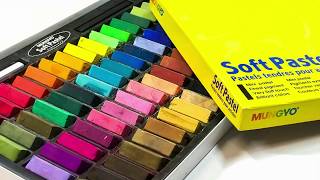 Mungyo Soft Pastel 64 set review and pastel demonstration screenshot 3