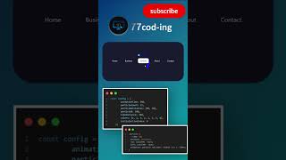 Gooey Navigation | Creative CSS & JavaScript Menu Animation #shorts