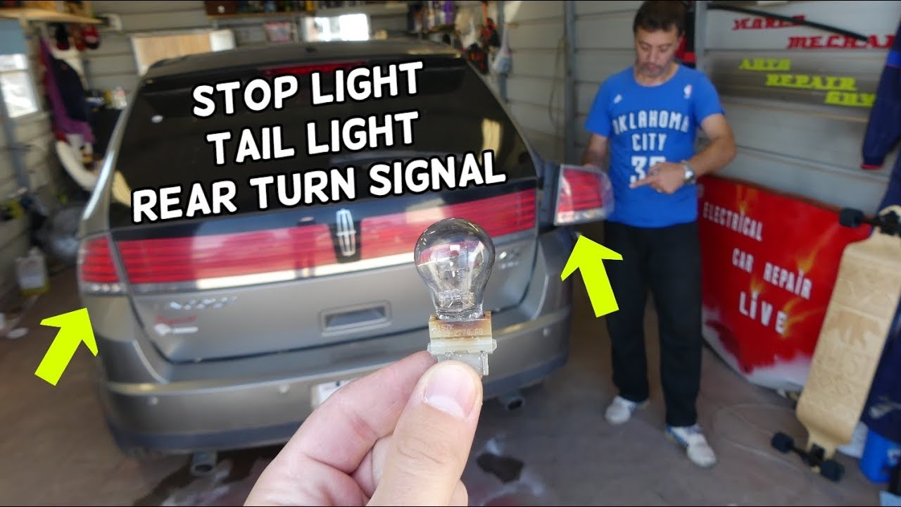 HOW TO REPLACE TAIL LIGHT STOP LIGHT BRAKE LIGHT REAR TURN SIGNAL LIGHT BULB ON LINCOLN MKX 2008 Lincoln Mkx Rear Turn Signal Bulb