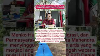 Yusril Ungkit Artis Jadi Dpr, Pkb Yang Penting Mau Bela Kepentingan