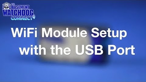 Basement Watchdog WiFi Module USB Connection
