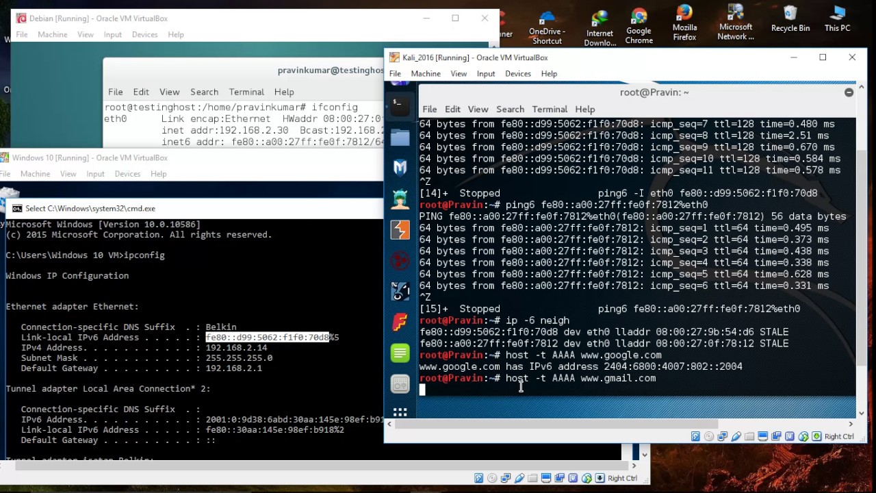 How To Use Ping And Tracert Traceroute Command For Ipv6 For Linux And Windows Youtube