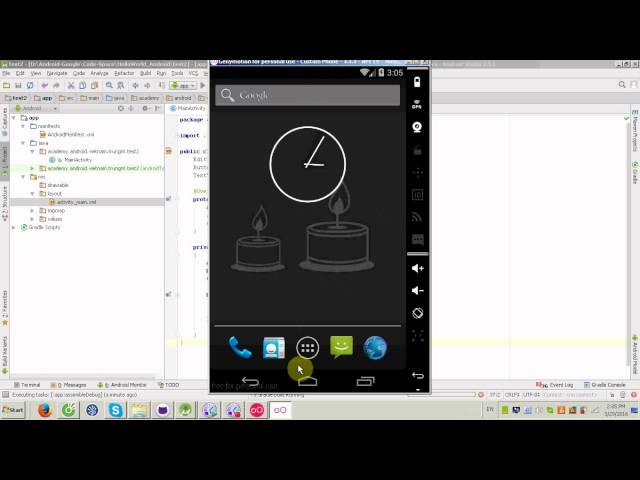 demo simple app with Genymotion - api19 - android version 4 4 4