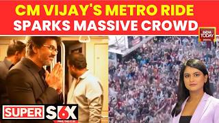 CM Vijay's Chennai Metro Ride & Flyover Inspection Trigger Mass Crowd Frenzy | Tamil Nadu screenshot 3
