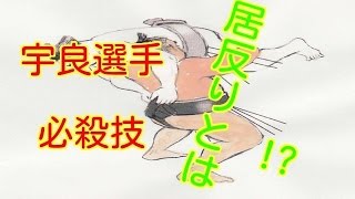 居反りとは? 宇良和輝選手が巨漢を倒す必殺技 ※映像あり 居反りとは? 宇良和輝選手が巨漢を倒す必殺技 ※映像あり