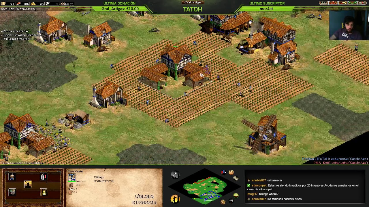 aoe2 arena vs keif partidaza con vikingos youtube