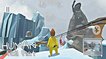 HUMAN : Fall Flat Mobile ● Level - 12 - Ice ● Gameplay Walkthrough